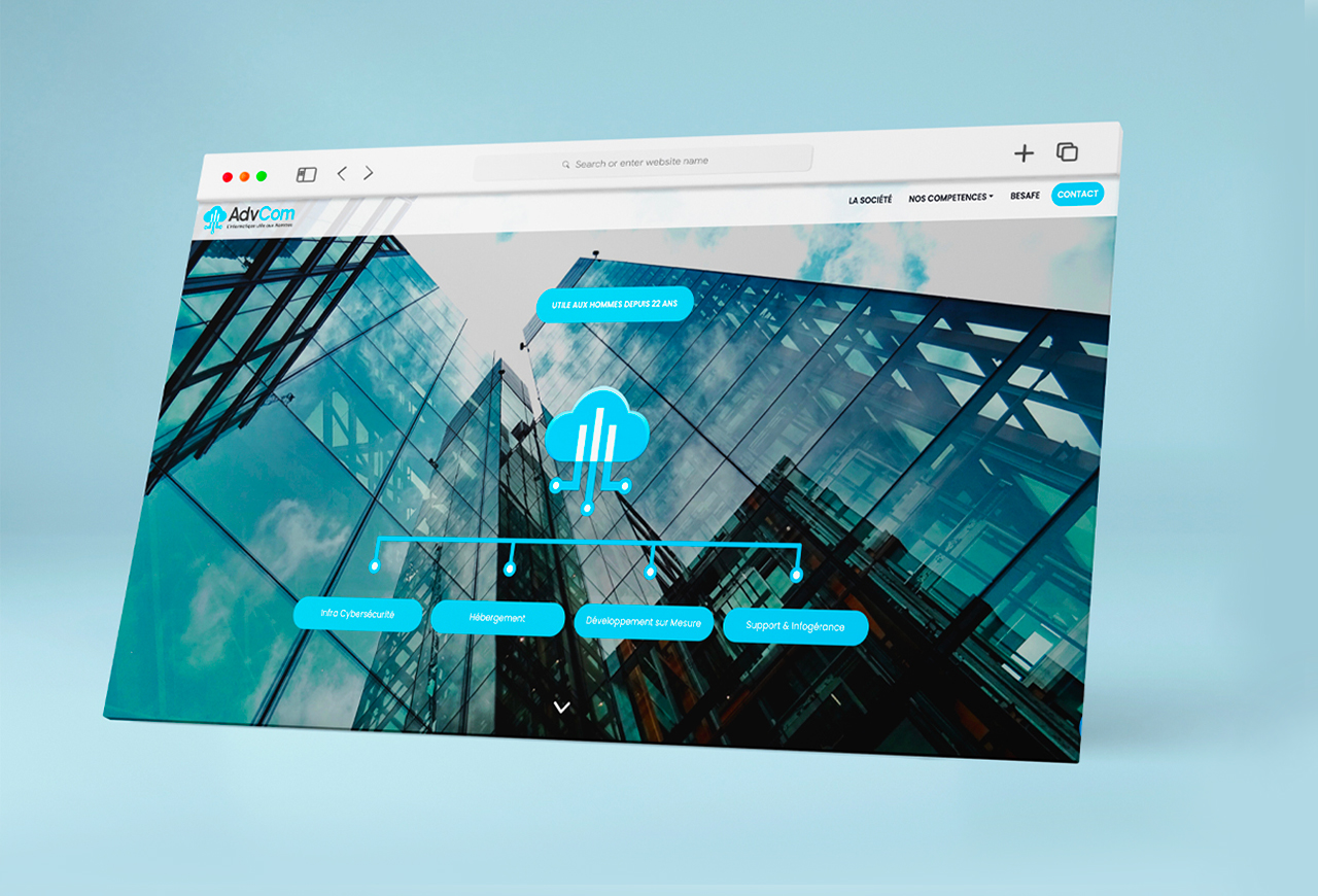 Website created for the company ADVCOM